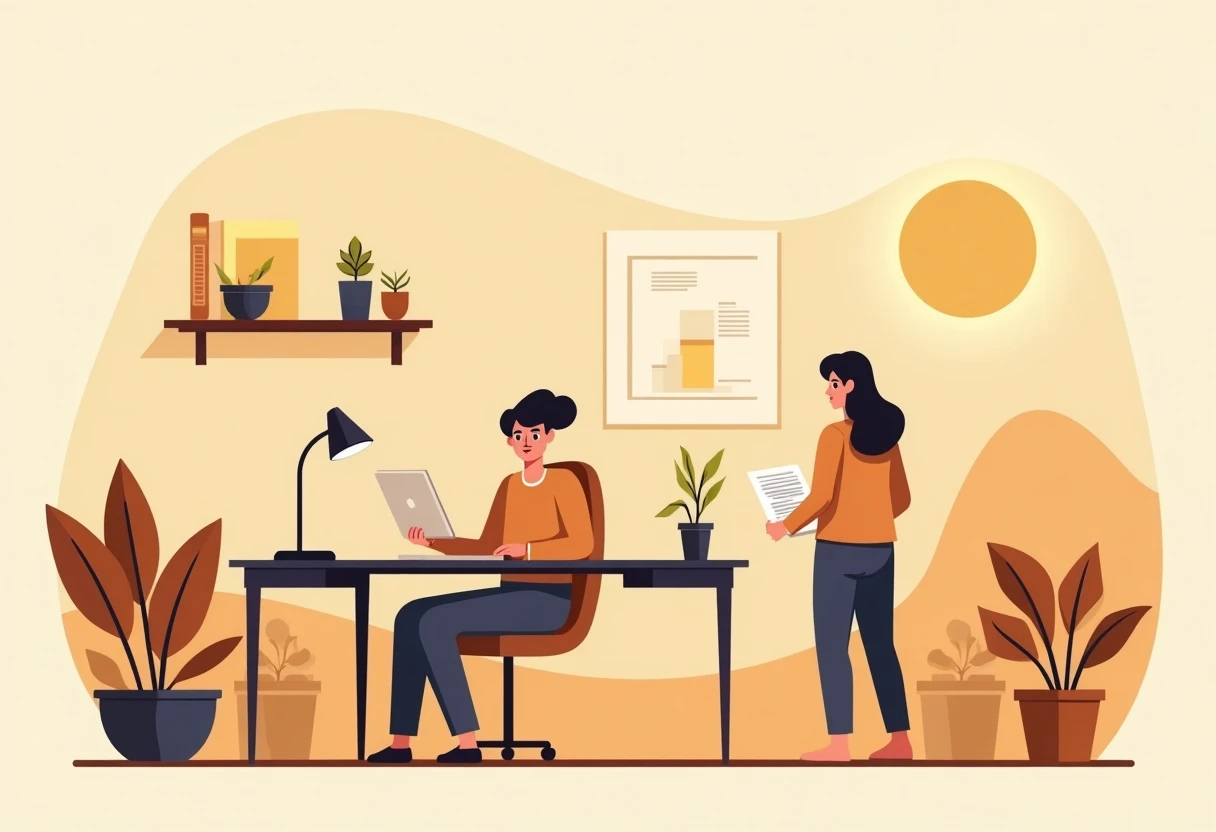 Remote work setup