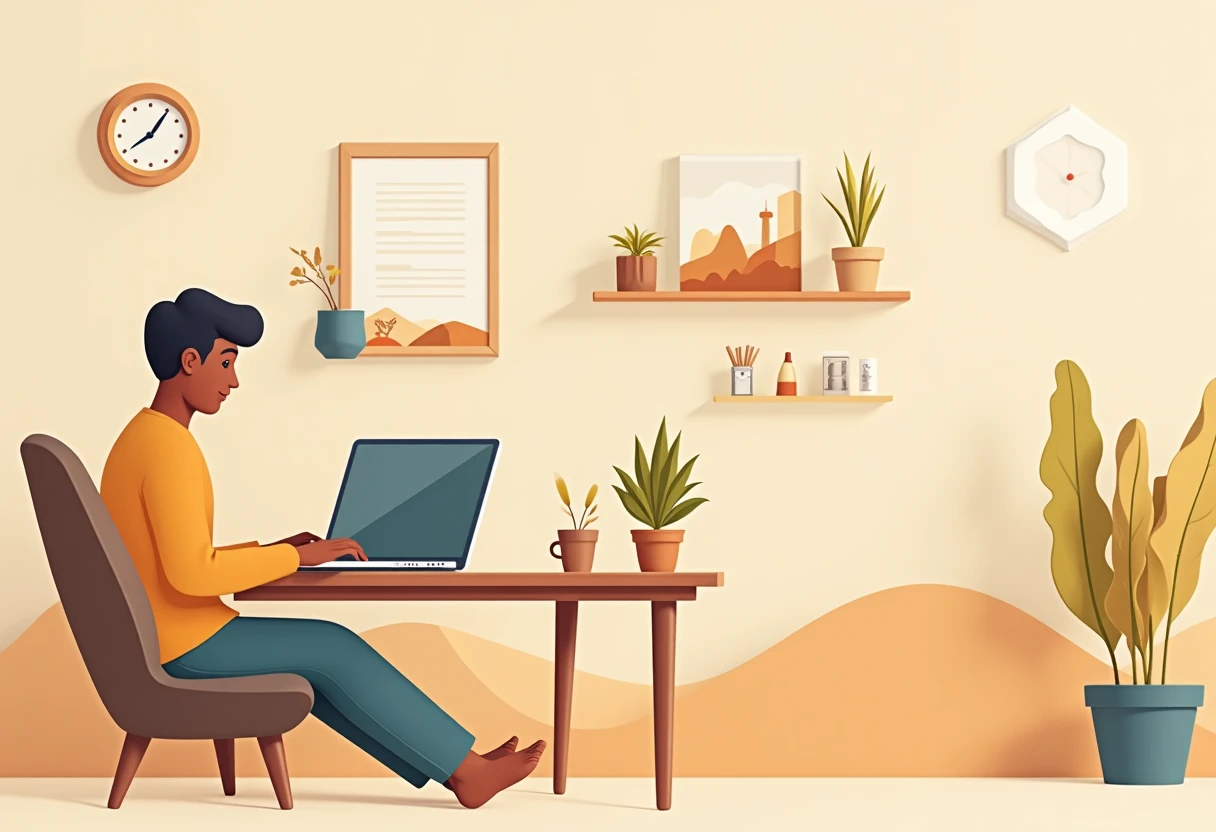 Remote work setup