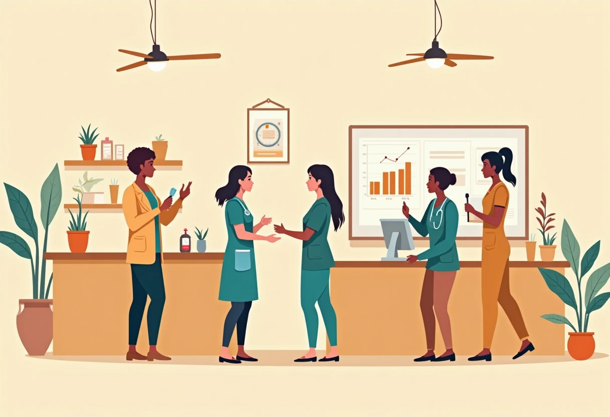 Diverse healthcare team