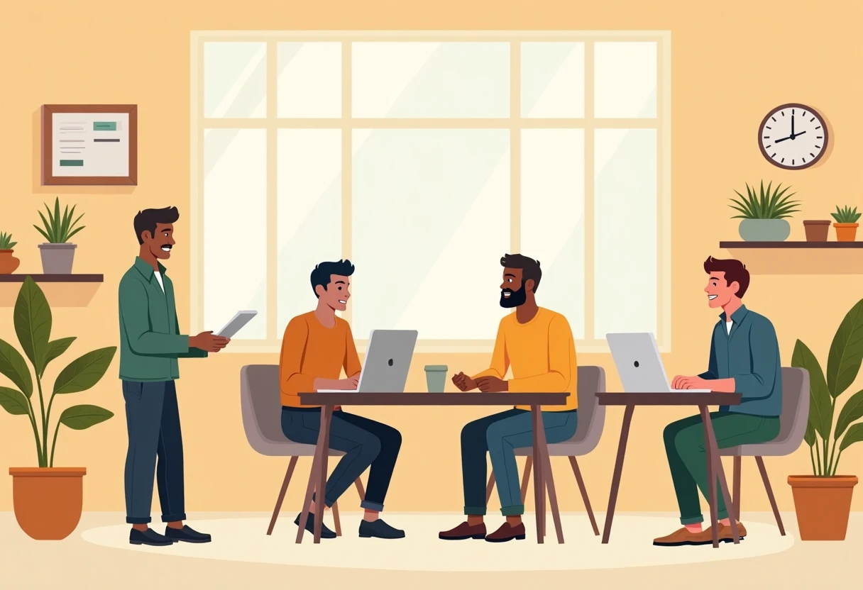 Diskuterer restaurantjobmuligheder