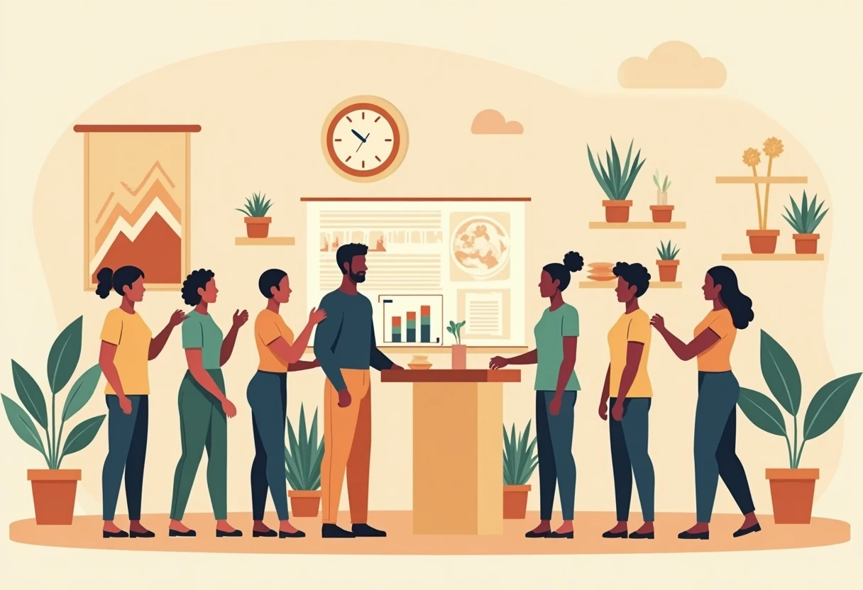 Community collaboration in a vibrant setting
