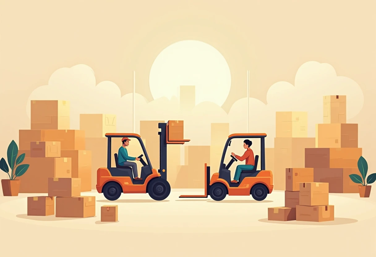 Warehouse environment illustration