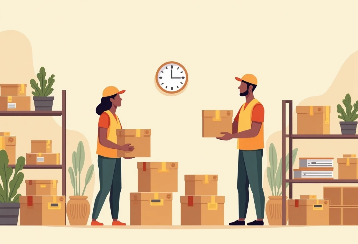Warehouse operations in action